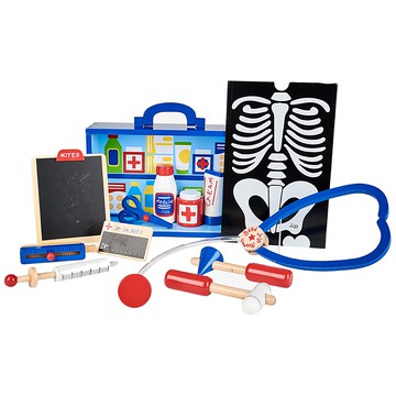 英國 JoJo Maman BeBe 實木小小醫生玩具套裝  角色扮演遊戲  益智玩具  家家酒玩具  1入