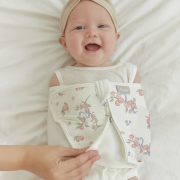 Elava - 韓國 嬰兒安撫包巾/肚圍-沁涼款-小蛇果園