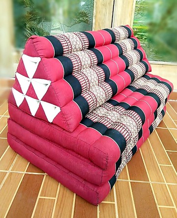 XXL 3折三角枕頭，尺寸80x180cm，Khit枕頭，靠墊枕頭，木棉枕頭，巨型木棉床墊