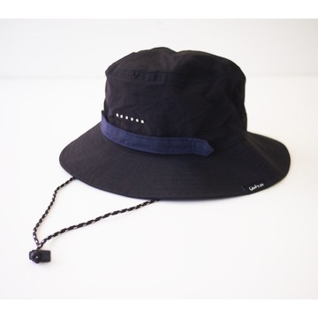 2024-25雙色收納款: 日系遮陽漁夫帽/登山帽子【客製化禮物】黑色