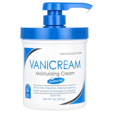 Vanicream, 保濕霜，適用於敏感肌膚，1 磅（453 克）