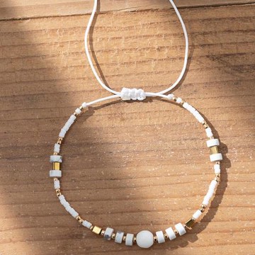 【ANGEL】愛的波西米亞串珠可調節手鍊(5色可選)