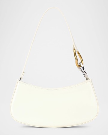 Ollie Chain-Link Leather Shoulder Bag