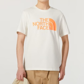 The North Face 北臉 上衣 男款 短袖上衣 運動 透氣 M FOUNDATION LOGO SS TEE 米白 NF0A88GYQLI