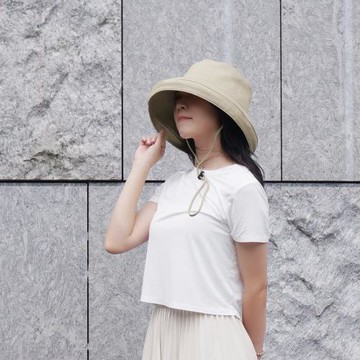 日本中初 接觸涼感大帽檐遮陽帽 抗UV 漁夫帽 小臉帽
