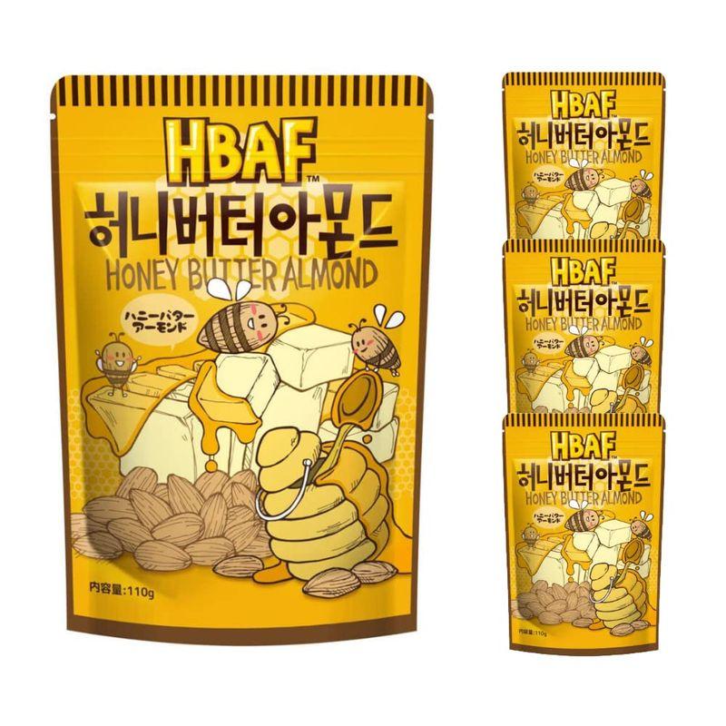 ハニーバターアーモンド 110g×4袋セット  ハニーバター アーモンド 韓国の人気スナック Honey Butter スナック お菓子 お