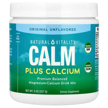 Natural Vitality, CALM® 加鈣，鎂-鈣飲品混合物，原味無香，8 盎司（227 克）