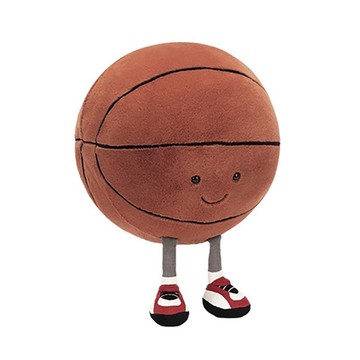 英國JELLY家有趣的運動籃球創意毛絨公仔玩偶可愛生日玩具禮物