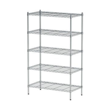 【Y HOUSE】90x45x150公分 輕型五層鐵架 鐵力士架 層架-電鍍