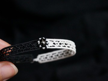 | MC | 天然星光透輝石手環 手鏈 十月生辰石 蠟線編織 可客製化