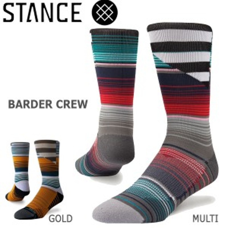 マルチスポーツ メンズ ソックス スタンス Stance Barder Crew 靴下 トレーニング スポーツ オシャレ メール便配送 通販 Lineポイント最大get Lineショッピング