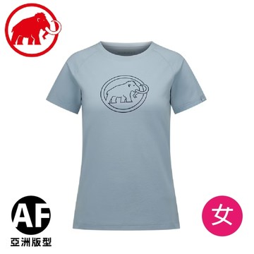【MAMMUT 瑞士 女 QD Logo Print T恤 AF 《星雲灰》】1017-02022/排汗衫/登山