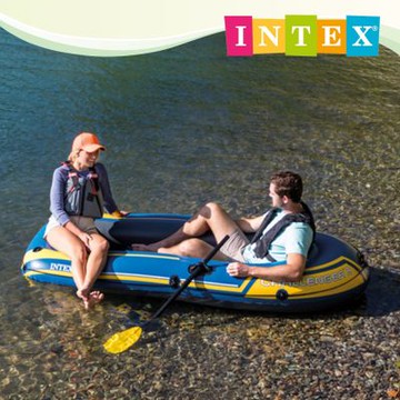 INTEX 探險者CHALLENGER 2人座休閒橡皮艇 (68367NP)