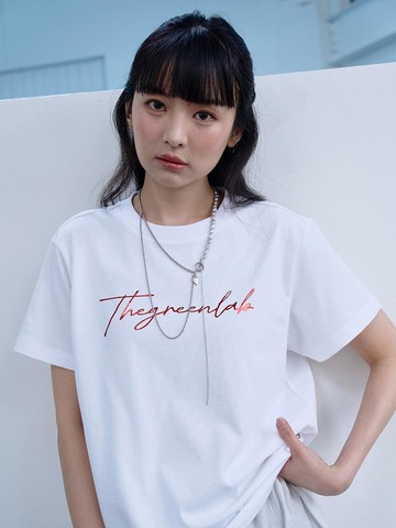 THE GREEN LAB Foil Lettering Tee [4colors]