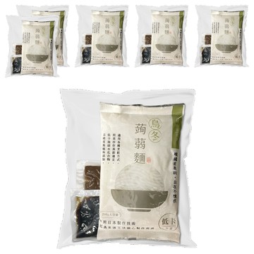 自在食刻 濃濃胡麻蒟蒻白麵  235g  6包