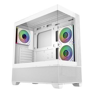 Cooler Master Elite 690 全景玻璃 ARGB 機殼 白色