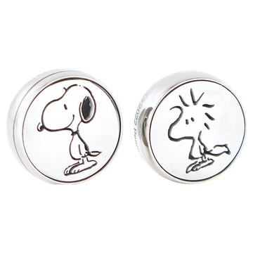 PEANUTS 史努比 口罩香氛扣  雷雕史努比 白色  1組