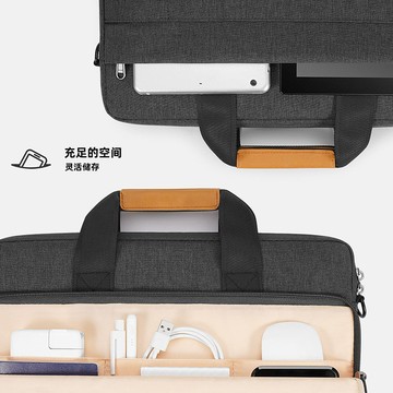 開發票 NIDOO筆記本電腦包男士商務手提包14/16寸出差辦公便攜單肩斜挎包 快速出貨