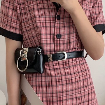小包包女腰帶式百搭韓版牛仔褲皮帶配jk制服連衣裙襯衫外套裝飾酷