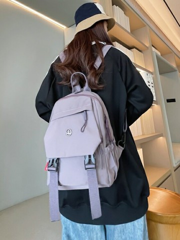 女士後背包 新款牛津布輕便後背包雙肩包時尚百搭通用小背包戶外運動登山小包女