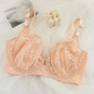 超薄 無海綿兔耳朵文胸 大碼大罩杯顯小75DE 80DE 85DE 90DE