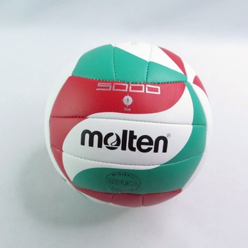 molten V1M300 迷你排球 合成皮一號排球 訓練技術 收藏 玩耍 三色螺旋紋 白紅綠【iSport愛運動】