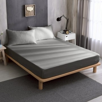Ishur 伊舒爾 3M防水透氣保潔墊 3M吸濕排汗+日本大和防蹣抗菌  時尚灰  床包6.2 x 6尺(186 x 180cm) + 枕套75 x 45cm  床包 + 枕套組