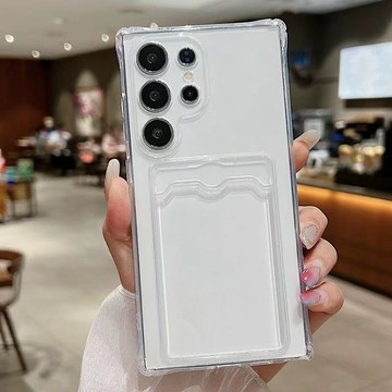 四角防摔殼 插卡 透明殼 軟殼 適用 三星 S25 S24 S23 S22 Ultra Plus S21 FE 手機殼