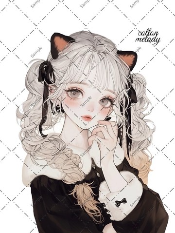 original sticker no.1560 人物貼紙 原創貼紙 人物貼紙 女孩貼紙 原創人物貼紙