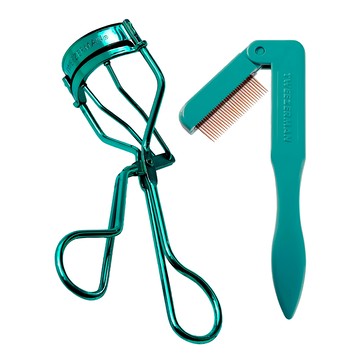 TWEEZERMAN 精緻美睫雙件組  孔雀綠  1組