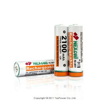 NEXcell台灣耐能3號鎳氫超高容量充電電池/電容量2100mAh/2400mAh/2700mAh共三款