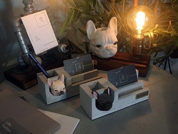 曙MUSE 法鬥水泥雙層名片架  辦公室 擴香石 手作 創意