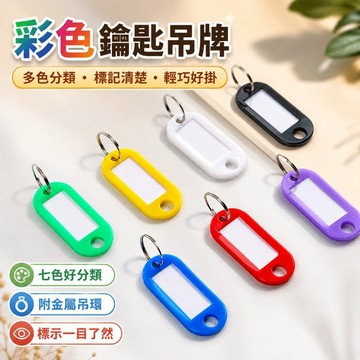 【ST】號碼牌 鑰匙圈吊牌 可手寫 鑰匙牌 鑰匙分類 彩色鑰匙圈 名牌 分類牌 掛牌 家居百貨