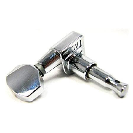 Chrome Sealed-Gear Tuners for 3-String Cigar Box Guitars Right  Left