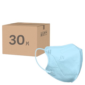 郡昱 3D成人立體醫療口罩 M  粉蝶藍  10片  3組