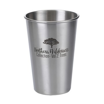 瑞典廚房 不鏽鋼工業風防摔杯/啤酒杯/果汁杯/早餐杯/牛奶杯/旅行露營登山杯  銀色  1個