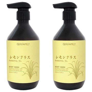 OUR FAMILY 一家人 益生菌 檸檬草療癒煥新沐浴  500ml  2瓶