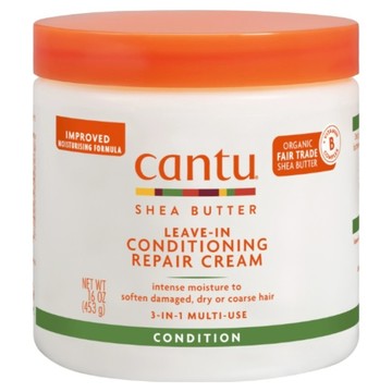 cantu 乳木果油免沖洗頭髮修護霜  453g  1個