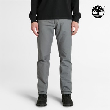 Timberland 男款灰色帆布長褲|A6BZM033