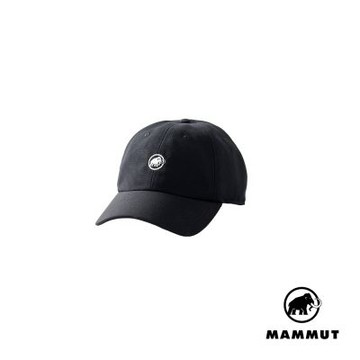 【Mammut 長毛象】Baseball Cap Mammut 經典休閒棉質棒球帽 黑色 #1191-00052