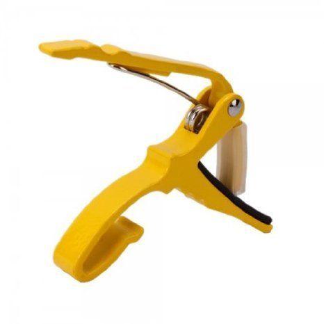 USA Seller Electric アコースティックギター Clamp Capo Yellow Design For 6弦s Guitar