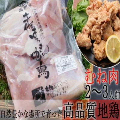 ふるさと納税 室戸市 はちきん地鶏のもも肉・むね肉 1kgセット　室戸海洋深層水塩付