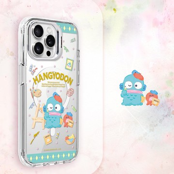 三麗鷗 iPhone 全系列 防震雙料隱形立架磁吸手機殼-藝術家漢頓