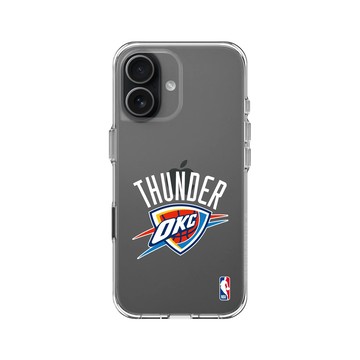 iPhone 17 Clear Case（相機按鈕） 透明 - NBA - Logo-奧克拉荷馬市雷霆 Oklahoma City Thunder - Light