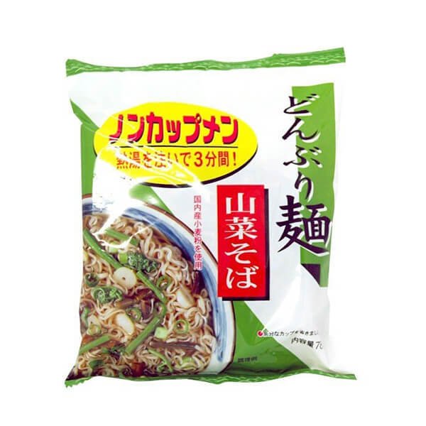 蕎麦 そば インスタント トーエー どんぶり麺・山菜そば 78g