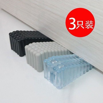 臺灣熱賣🔥🔥加厚加高門塞透明擋門抵門器門楔子安全門卡門阻防風門檔橡膠門頂