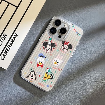 免運+隔日🚚行李箱紋手機殼 米奇馬戲團 適用蘋果17promax 16Pro 15plus 14 13 12 11防摔