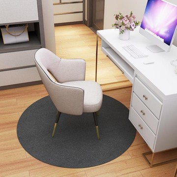 圓形地毯 圓形地墊臥室辦公電腦椅子轉椅家用腳墊書房滾輪防滑墊吊籃墊子