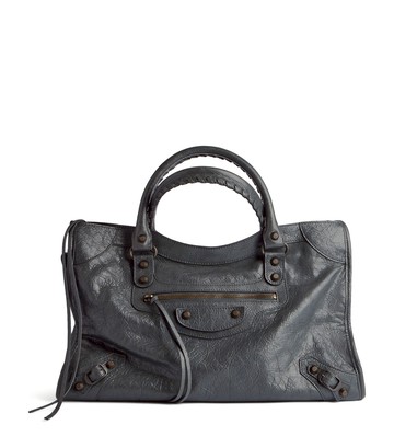Balenciaga Medium Leather Le City Top-Handle Bag