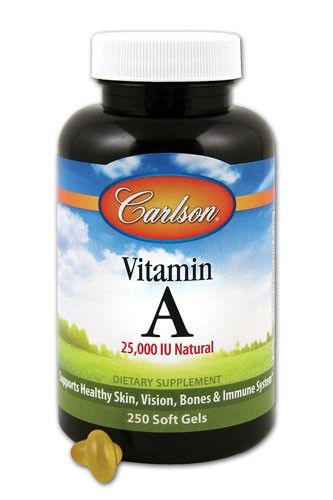 Carlson Vitamin A 25000 IU - 250 Softgels